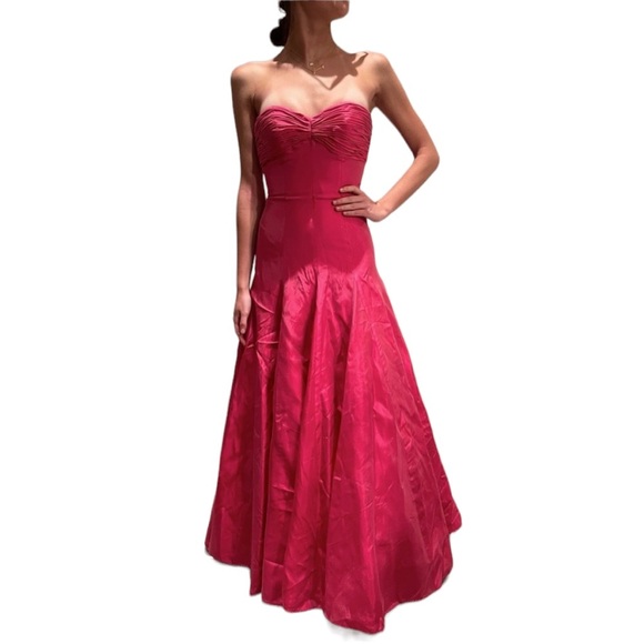 Jovani Strapless Gown Pink - Picture 3 of 5